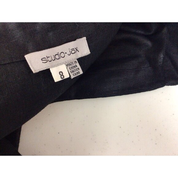 Studio Jax Linen Wrap Shirt Womens 8 - Picture 6 of 8